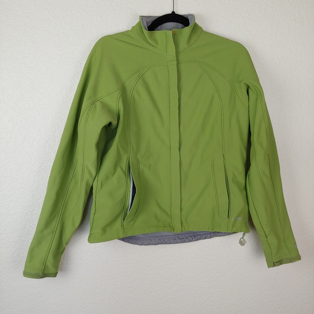 L.L. Bean Green Zip Up Track Jacket Size M